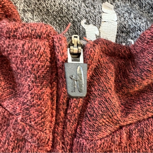 johnnie-O Men's Zip Up Sweater in Maroon - Picture 2 of 7